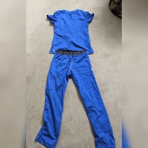 Eon Royal Blue Scrub Set XS